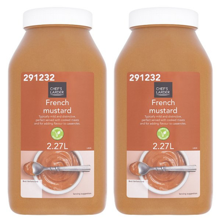 Chef's Larder French Mustard 2 x 2.27 litre wholesale catering case