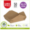 CaterPro 50 Kraft Food Boxes with Folded Lid 1300ml 168 x 138 x 63mm wholesale pack