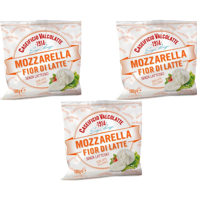 Lactose Free Fior di Latte Mozzarella 3 x 100g | Italian Mozzarella