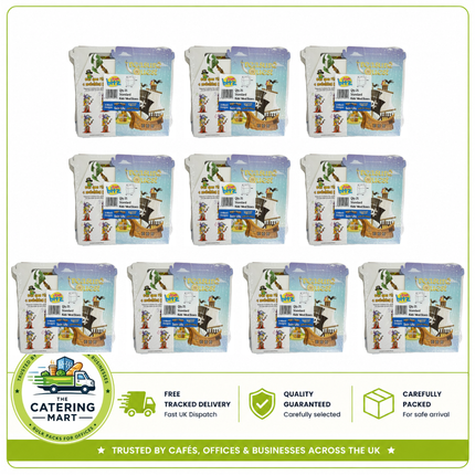 Sabert Paper Collection Kids Meal Boxes wholesale case containing 10 packs of 25 paper meal boxes