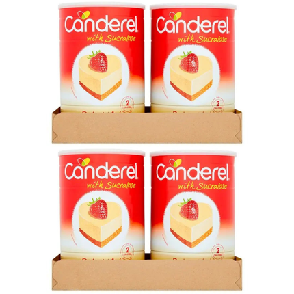 Canderel Yellow wholesale case containing 2 x 1000g packs of granulated tabletop sweetener