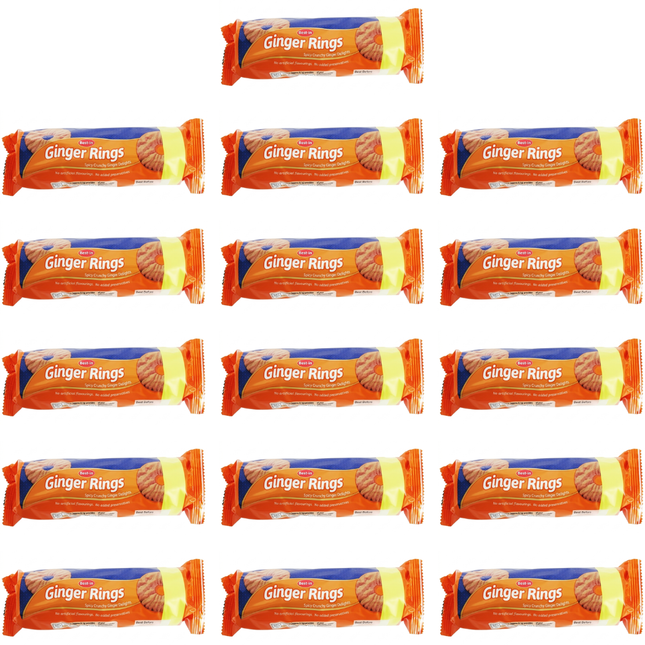 Bestin Ginger Rings PM 16 x 150g | Bulk Price Marked Ginger Biscuits