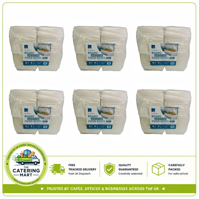 600 medium 170 x 130 x 75mm food boxes for wholesale takeaway and catering packaging