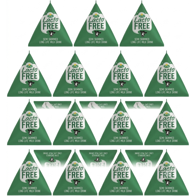 Arla Lactofree UHT Milk Portions 15 x 20ml lactose free semi skimmed milk for cafés hotels and catering