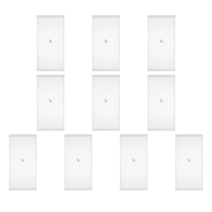 Poppies 10 x 25 White Paper Tablecovers 90cm Wholesale