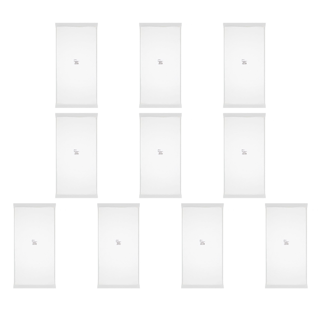 Poppies 10 x 25 White Paper Tablecovers 90cm Wholesale
