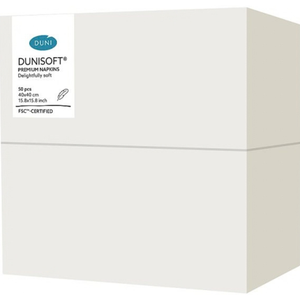 Duni Dunisoft 50 premium disposable napkins for wholesale restaurant catering and hospitality use