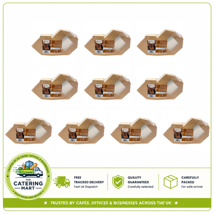 Sabert Simply Kraft 75mm Sandwich Wedges 10 x 50 FSC Mix Credit packaging