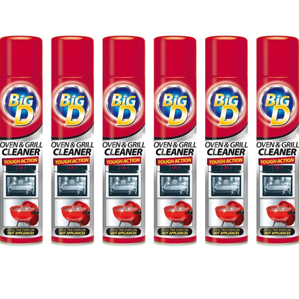Big D Oven Cleaner 300ml containers supplied in a wholesale case of 6 for kitchen cleaning