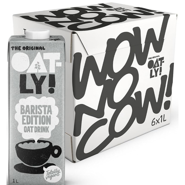 Oatly Barista Edition Oat Drink 6 x 1L long-life oat milk alternative for wholesale catering