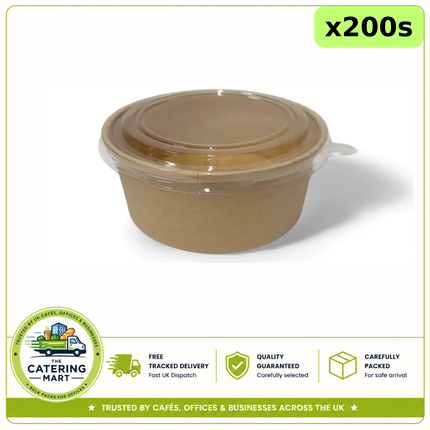 Value Choice Kraft Bowls 750–1000ml 200pcs bulk wholesale food packaging