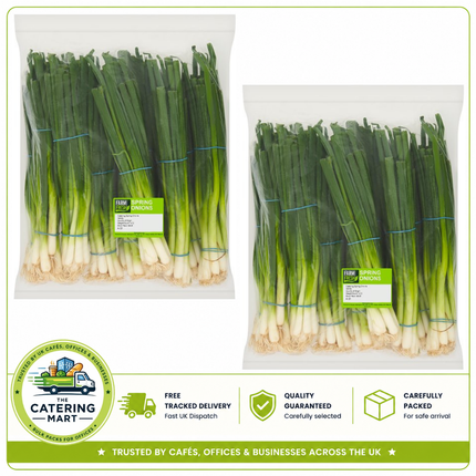 Farm Fresh Spring Onions wholesale pack containing 2 packs of 12 fresh spring onions, 24 spring onions total