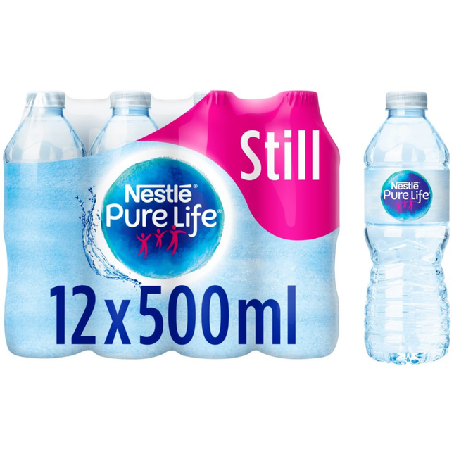 Nestlé Pure Life Still Spring Water Sports Cap 750ml bottles, wholesale case of 15.