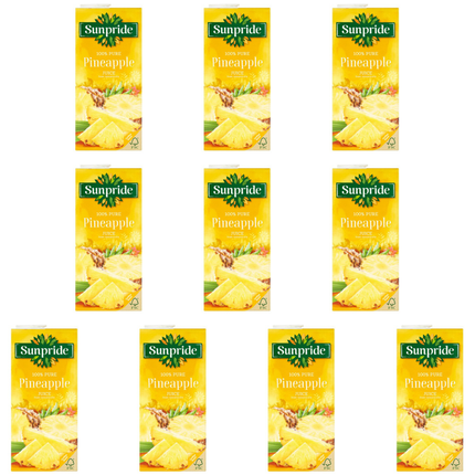 Sunpride 100% Pure Pineapple Juice from Concentrate wholesale case containing 12 x 1 litre cartons.