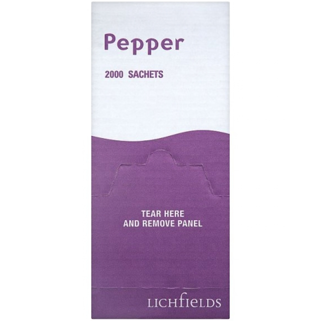 Lichfields Pepper 2000 individual sachets wholesale catering pack
