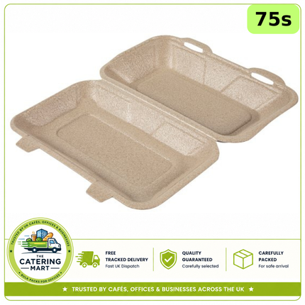 TT10 Infinity Large Meal Boxes 75 pack for takeaway meals and foodservice packaging