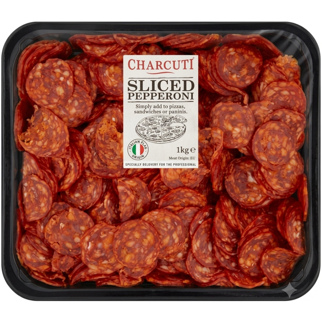 Charcuti Sliced Pepperoni 1kg wholesale pizza pepperoni