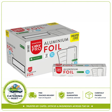 CaterPro Essentials Aluminium Foil 60m x 300mm wholesale catering foil