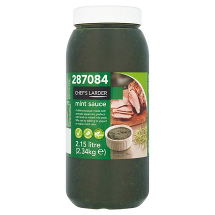 Chef's Larder Mint Sauce 2.15 litre wholesale catering sauce for restaurants cafes pubs and hotels