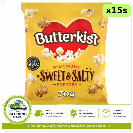 Butterkist Sweet & Salty Popcorn 15 x 70g bulk wholesale case