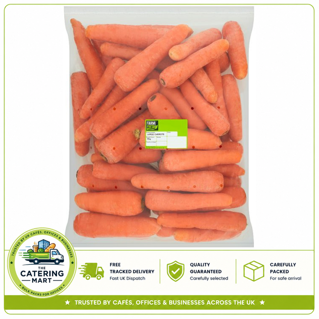 Farm Fresh Large Carrots 15kg bulk wholesale fresh carrots for catering