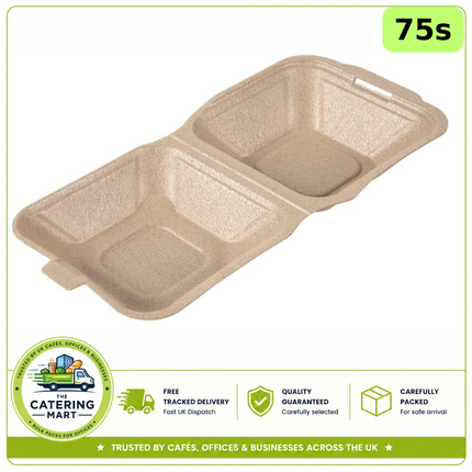 HP6 Infinity Large Meal Boxes 75 pack for takeaway meals and foodservice packaging