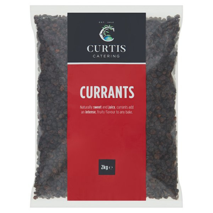Curtis Catering Currants 2kg catering pack of dried currants for fruit cakes, currant buns, scones and professional baking