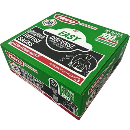 Hero Premium Easy Dispense Refuse Bags 90 pieces wholesale pack