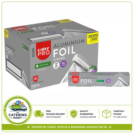 CaterPro Strong Aluminium Foil 300mm x 90m | Catering Foil | Wholesale