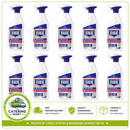 Viakal Limescale Remover Professional wholesale case containing 10 x 800ml bottles of limescale cleaning solution
