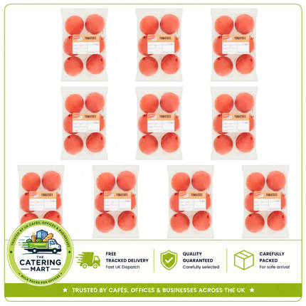 Jack's Salad Tomatoes 10 x 6 Pack 300g containing 60 fresh salad tomatoes, 3kg total, for catering and food preparation