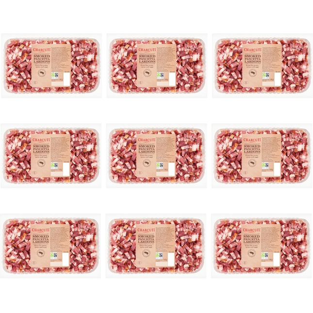 Charcuti Bacon Lardons 9 x 1kg wholesale smoked pancetta lardons