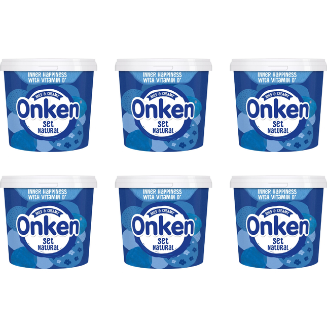 Onken Natural Set Yogurt 6 x 1kg tubs bulk wholesale case for catering and foodservice