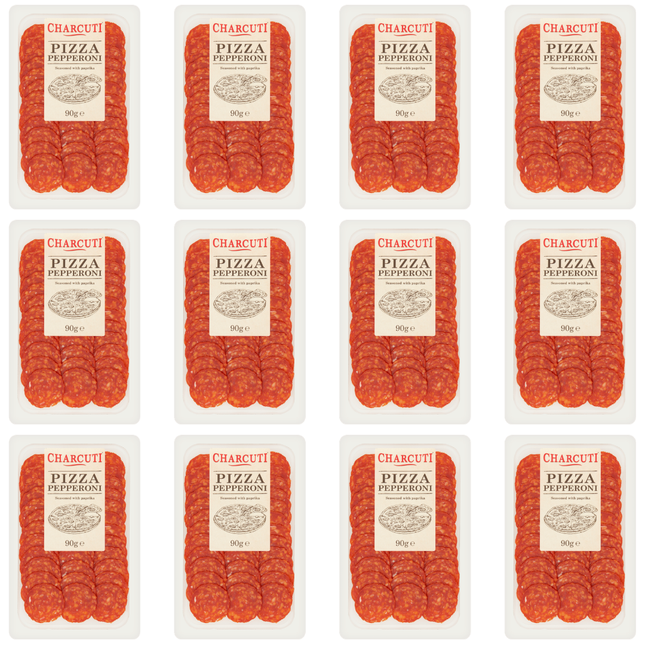Charcuti Pizza Pepperoni 12 x 90g wholesale sliced pepperoni for pizza