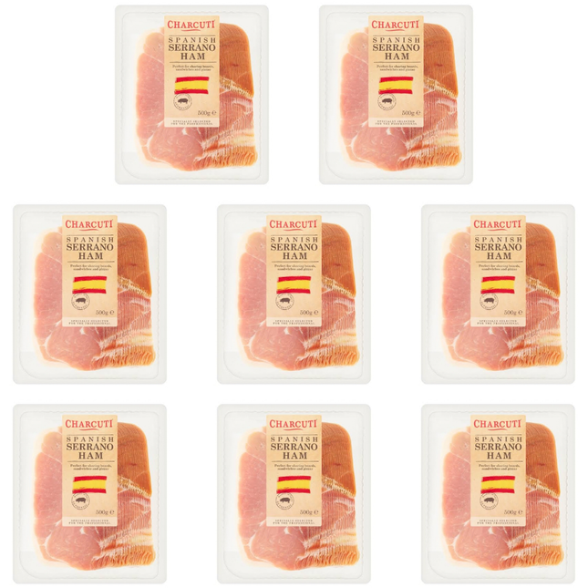 Charcuti Spanish Serrano Ham 8 x 500g wholesale cured ham
