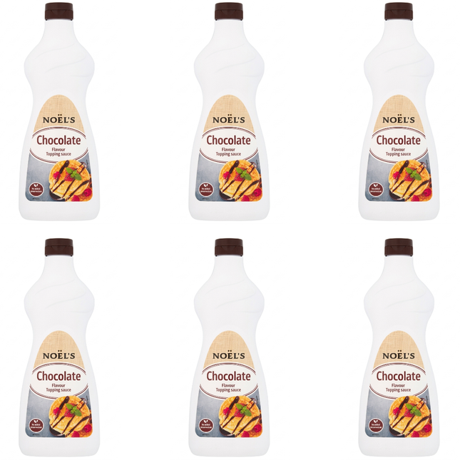 Noel's Chocolate Flavour Topping Sauce 6 x 1kg | Bulk Chocolate Dessert Sauce