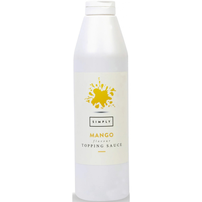 Simply Luxury White Chocolate Topping Sauce 1kg for cafés catering and desserts