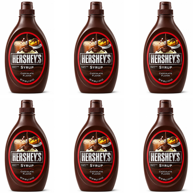 Hershey's Chocolate Flavour Syrup Topping 6 x 680g case for desserts and catering