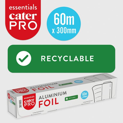 CaterPro Essentials Aluminium Foil 75m x 45mm | 9 Rolls | Wholesale