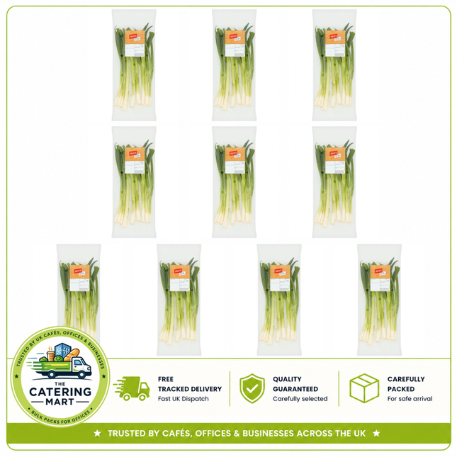 Jack's Spring Onions 10 x 100g containing 1kg of fresh crisp spring onions for salads, cooking, garnishing and catering