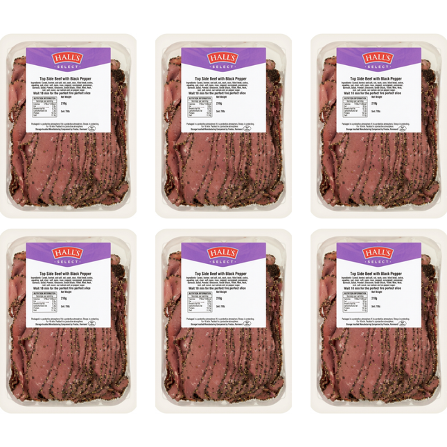 Hall's Select Waforthin Brisket Pastrami 6 x 500g wholesale