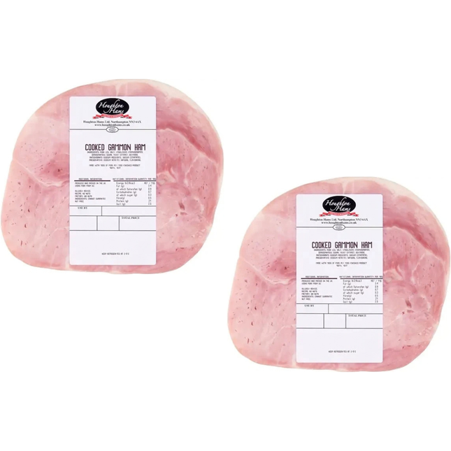 Houghton Hams Cooked Gammon Ham 2 x 2.7kg wholesale catering