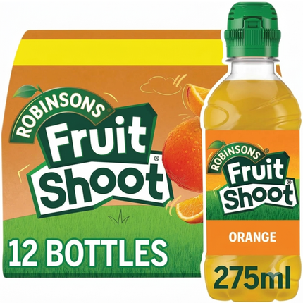 Fruit Shoot Orange kids juice drink wholesale case of 12 x 275ml bottles.
