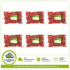 Farm Fresh Red Bird Eye Chillies 6 x 150g | Bulk Wholesale Fresh Bird Eye Chillies