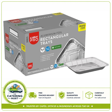 CaterPro 10 Aluminium Foil Rectangular Trays | Wholesale Food Packaging