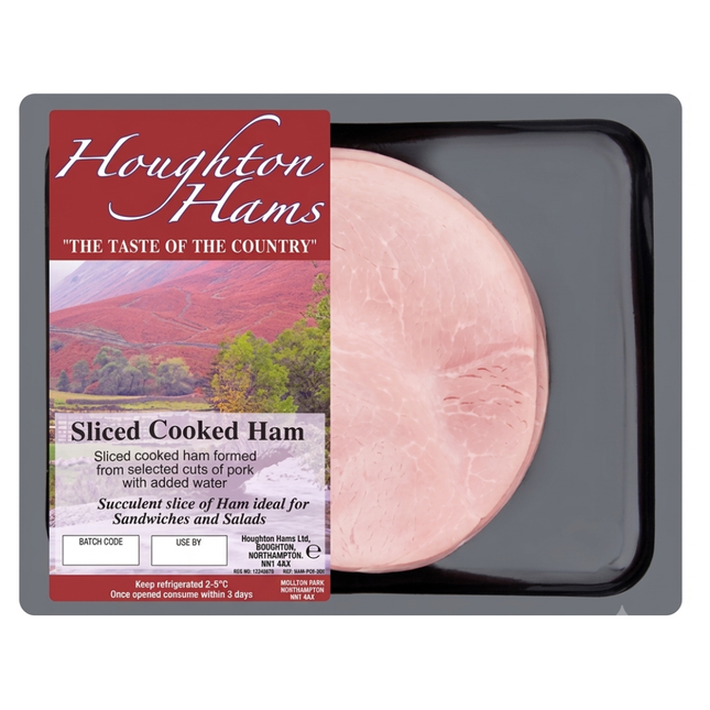 Houghton Hams Sliced Cooked Ham 550g wholesale catering ham