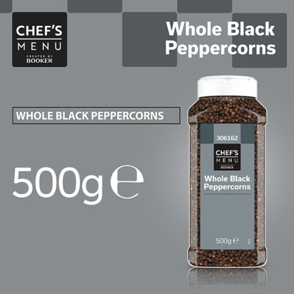 Chef's Menu Whole Black Peppercorns 500g | Wholesale Black Pepper