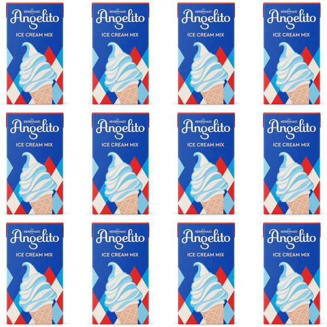 Kerrymaid Angelito Ice Cream Mix 12 x 1L case for soft serve catering