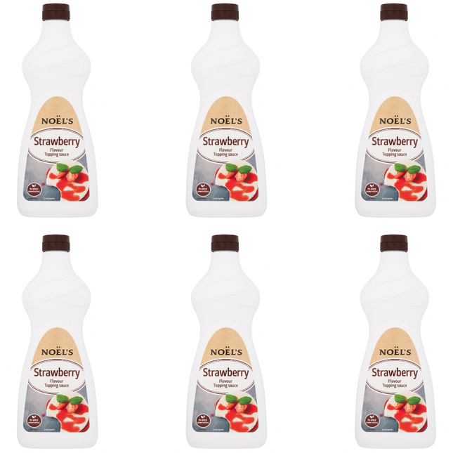 Noel's Strawberry Flavour Topping Sauce 6 x 1kg | Bulk Strawberry Dessert Sauce