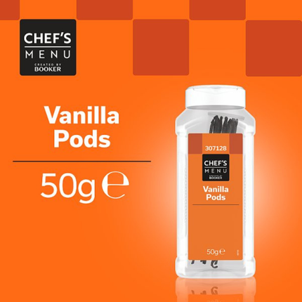 Chef's Menu Vanilla Pods 6 x 50g | Wholesale Catering Vanilla Pods
